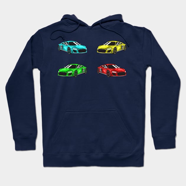 Germany Car R8 X4 Hoodie by Car_Designer